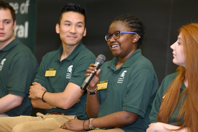 Deans Research Scholars at a presentation